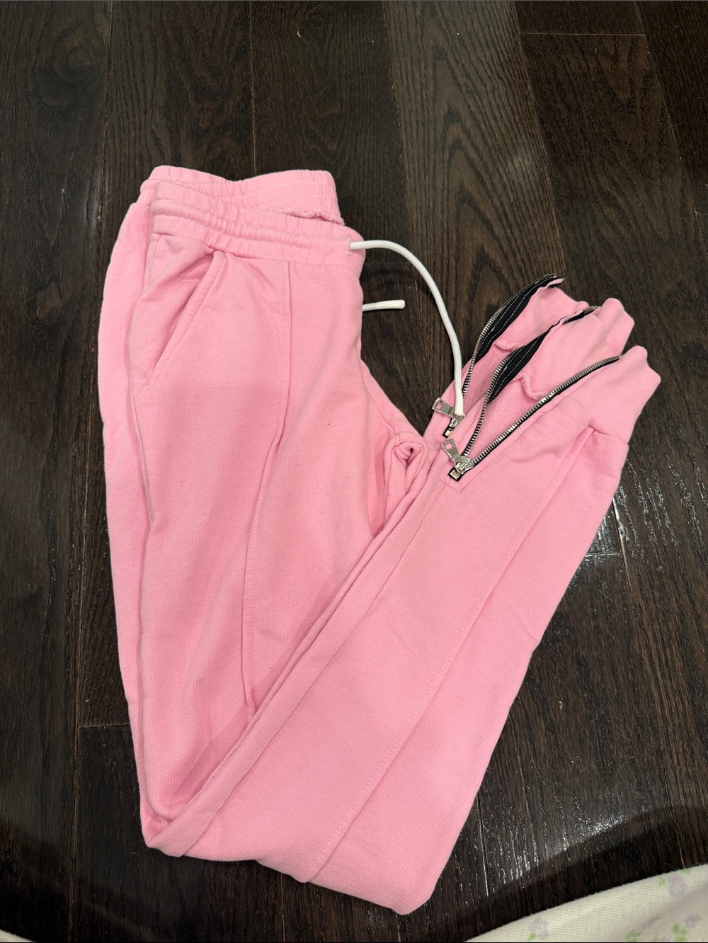 Cotton Citizen Pink Jogger Pants with Ankle Zips
